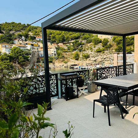 Cabanon Vue Mer L Ilette Niolon Cote Bleue Le Rove 외부 사진