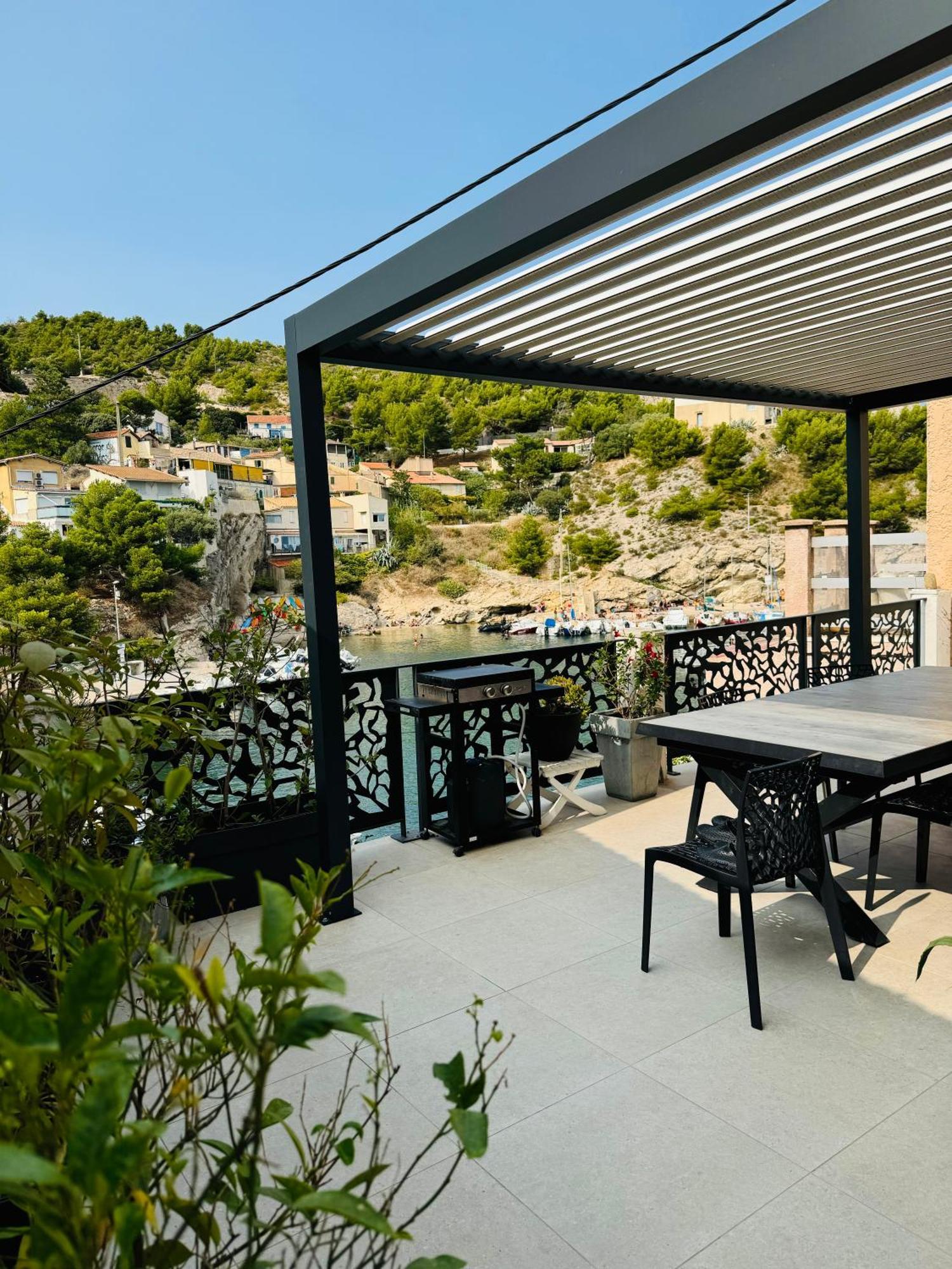Cabanon Vue Mer L Ilette Niolon Cote Bleue Le Rove 외부 사진